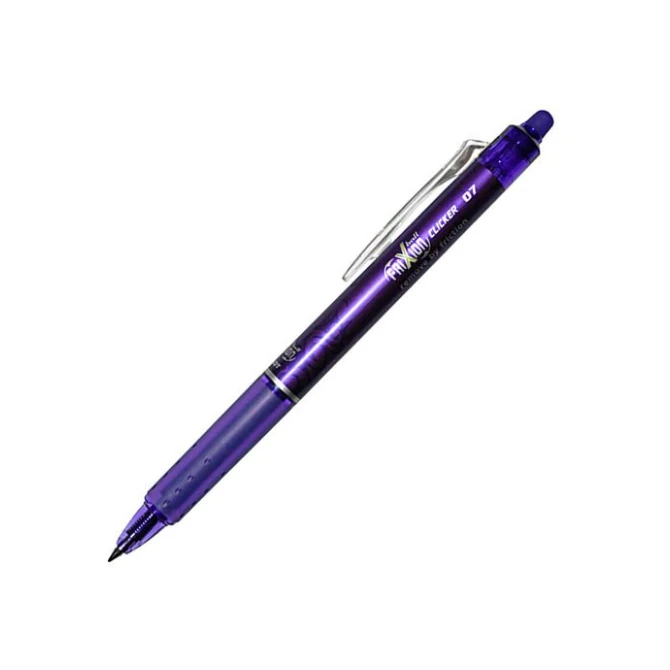 Pilot FriXion Clicker Uitwisbare Rolschrijver 07 mm Violet (pak 12 stuks) Pilot FriXion Clicker Uitwisbare Rolschrijver 07 mm Violet (pak 12 stuks)