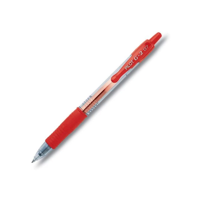 Pilot Gelpen G2-07 Grip 04 mm Rood (pak 12 stuks) Pilot Gelpen G2-07 Grip 04 mm Rood (pak 12 stuks)
