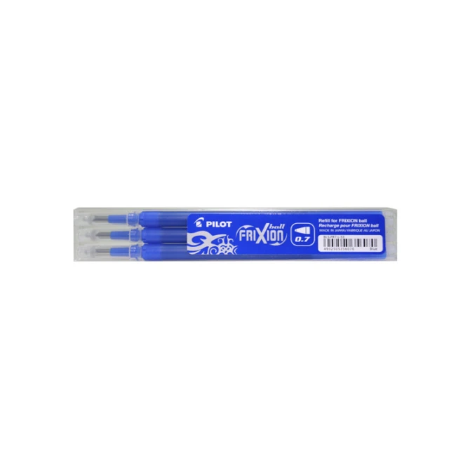 PILOT Rollerball Navulling voor FriXion Balpen en FriXion Clicker Blauw (pak 3 stuks)