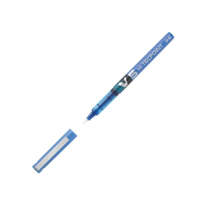 Pilot Rolschrijver Hi-Tecpoint V5 03 mm blauw (pak 12 stuks)