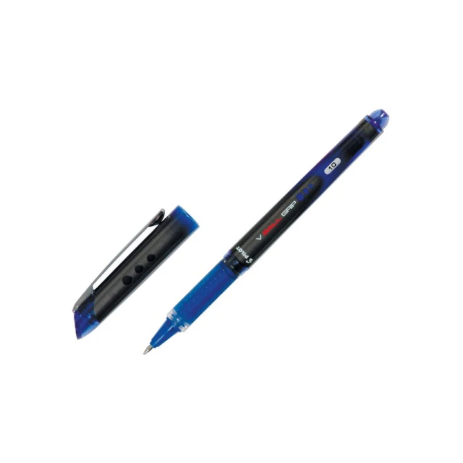 Pilot V Ball Grip 10 Rolschrijver 1 mm brede punt Blauw (doos 12 stuks)
