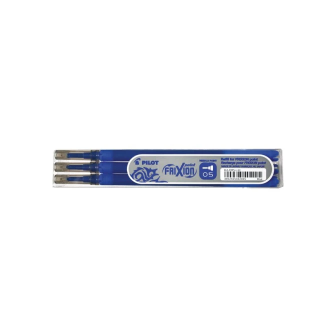Pilot Vulling rolschrijver FriXion Point Blauw (pak 3 stuks)