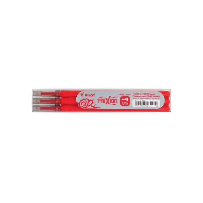 Pilot Vulling rolschrijver FriXion Point Rood (pak 3 stuks)