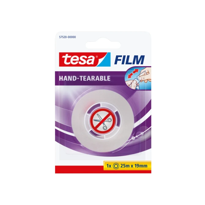 Plakband TESA scheurbaar 19mm x 25m