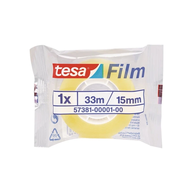 Plakband TESA standaard 15mm x 33m