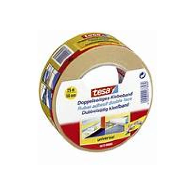TESA Universal Dubbelzijdige Tapijttape 50 mm x 25 m Wit (1 rol x 25 m)