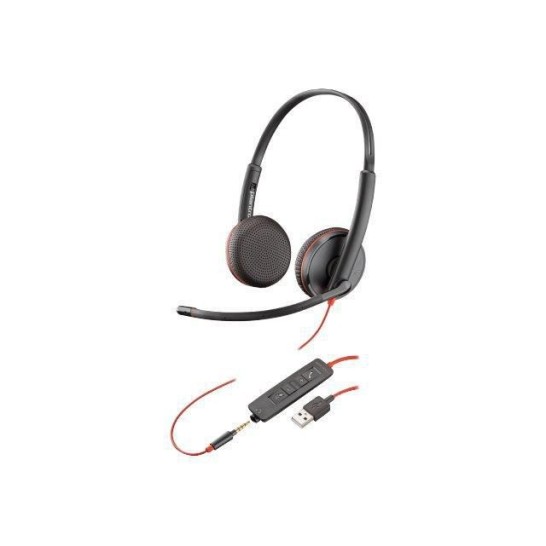 Plantronics Blackwire C3225 On-Ear Headset USB