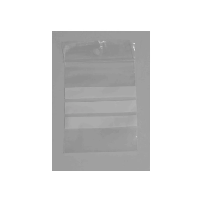 Plastic Zak Beschrijfbaar Druksluiting 50 µm 160 x 230 mm Polyethyleen transparant (pak 1000 stuks) Plastic Zak Beschrijfbaar Druksluiting 50 µm 160 x 230 mm Polyethyleen transparant (pak 1000 stuks)