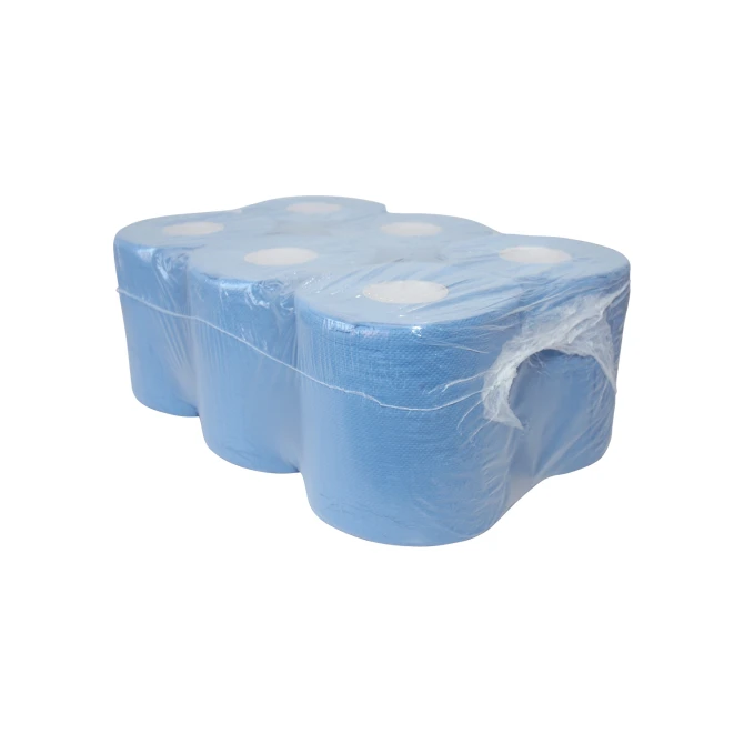 Poetsdoek Midi 2L 150m blauw/pk6