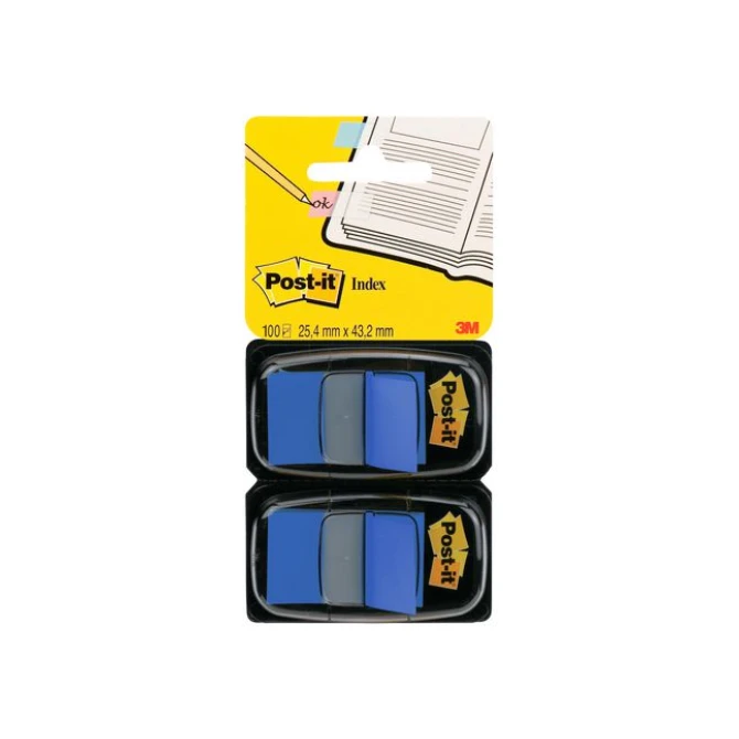 Post-it Index Standaard Duopack 254 x 432 mm blauw (pak 2 stuks) Post-it Index Standaard Duopack 254 x 432 mm blauw (pak 2 stuks)