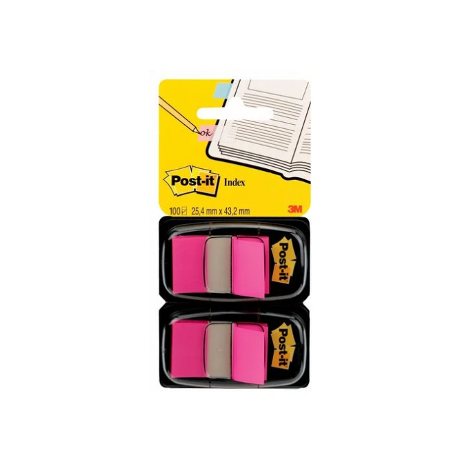 Post-it Index Standaard Duopack 254 x 432 mm roze (pak 2 stuks) Post-it Index Standaard Duopack 254 x 432 mm roze (pak 2 stuks)