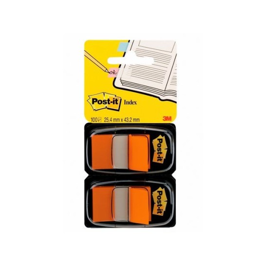 Post-it Index Standaard Duopack 254 x 432 mm oranje (pak 2 blokken)