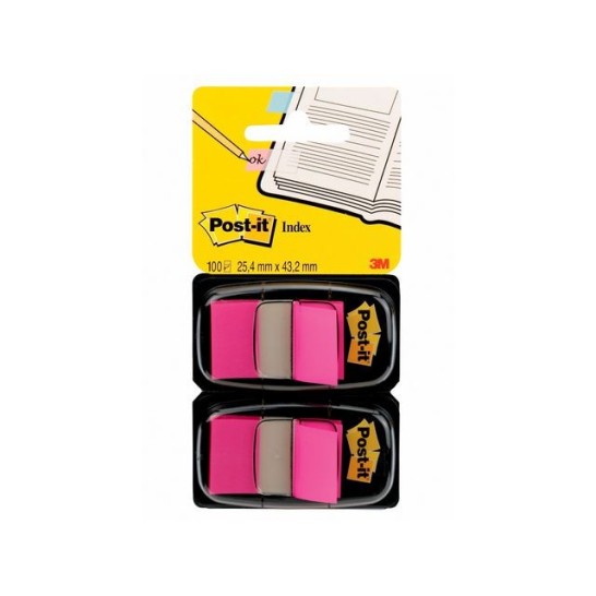 Post-it Index Standaard Duopack 254 x 432 mm roze (pak 2 stuks)