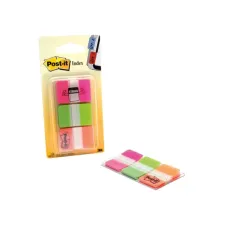 Post-it Index Strong Standaard 254 x 38 mm roze groen en oranje (pak 66 stuks)
