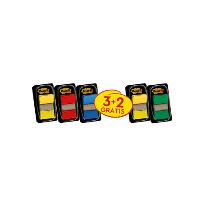 Post-it® Index Value Pack 5x Index standaard (pak 5 blokken) Post-it® Index Value Pack 5x Index standaard (pak 5 blokken)