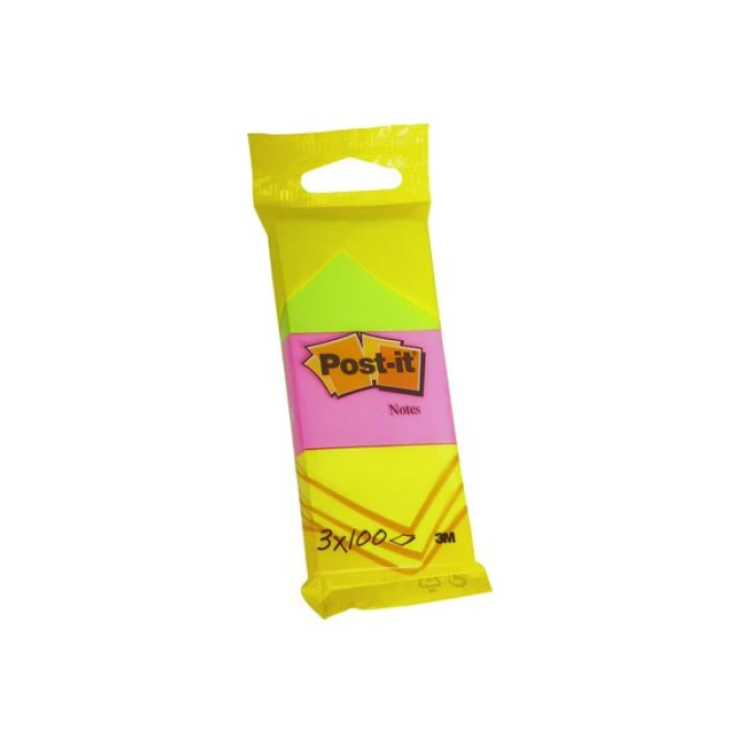 Post-it Notes 3 kleuren 38 x 51 mm (pak 3 blokken)
