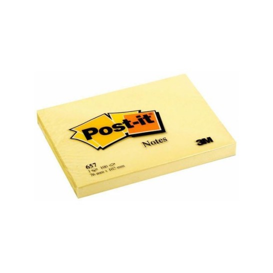 Post-it Notes Canary Yellow 76 x 102 mm (pak 12 blokken)