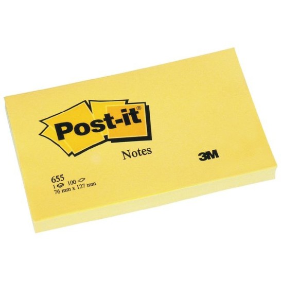 Post-it Notes Canary Yellow 76 x 127 mm (pak 12 stuks)