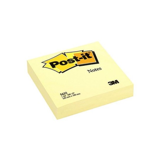 Post-it Notes Canary Yellow™ Groot 100 x 100 mm Geel (blok 200 vel)