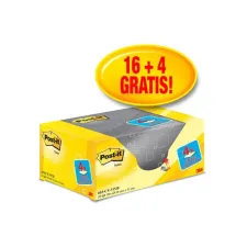 Post-it Notes Canary Yellow™ Voordeelpak 38 x 51 mm Geel (pak 20 blokken)