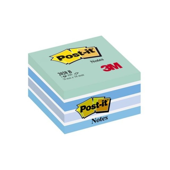 Post-it Notes Kubus 76 x 76 mm Pastelblauw (blok 450 vel)