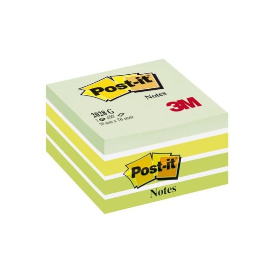 Post-it Notes Kubus 76 x 76 mm Pastelgroen (blok 450 vel)
