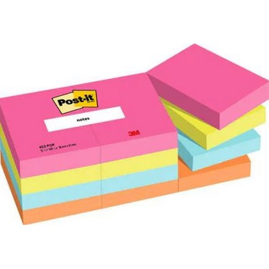 Post-it Notes. Poptimistic Colour Collection. 38 x 51 mm (pak 12 stuks)