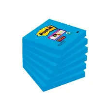 Post-it Super Sticky Notes 76 x 76 mm Blauw (pak 6 x 90 vel)