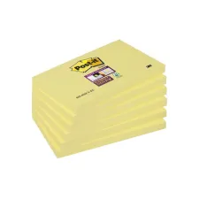 Post-it Super Sticky Notes Canary Yellow™ 76 x 127 mm Geel (pak 6 x 90 vel) Post-it Super Sticky Notes Canary Yellow™ 76 x 127 mm Geel (pak 6 x 90 vel)