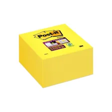 Post-it Super Sticky Notes Kubus 76 x 76 mm Neon geel (blok 350 vel) Post-it Super Sticky Notes Kubus 76 x 76 mm Neon geel (blok 350 vel)