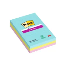 Post-it Super Sticky Notes Miami kleuren XXL Gelinieerd 101 x 152 mm (pak 3 stuks)