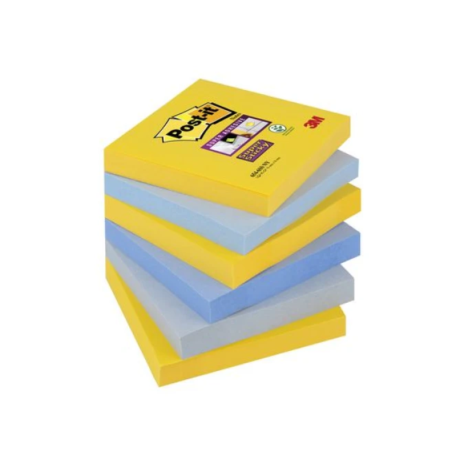 Post-it Super Sticky Notes New York kleuren 76 x 76 mm (pak 6 blokken) Post-it Super Sticky Notes New York kleuren 76 x 76 mm (pak 6 blokken)