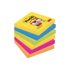 Post-it Super Sticky Notes Rio kleuren 76 x 76 mm (pak 6 blokken)
