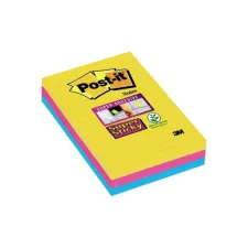Post-it Super Sticky Notes Rio kleuren XXL Gelinieerd 101 x 152 mm (pak 3 stuks)
