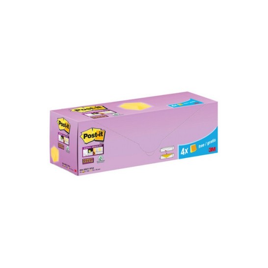 Post-it® Super Sticky Notes Voordeelpak 76 x 76 mm kanariegeel (pak 24 stuks)