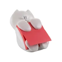 Post-it Super Sticky Z-Notes Dispenser Kat met 1 blok Post-it Super Sticky Z-Notes 76 x 76 mm