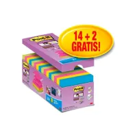 Post-it Super Sticky Z-Notes Voordeelpak 76 x 76 mm Geel (pak 16 blokken) Post-it Super Sticky Z-Notes Voordeelpak 76 x 76 mm Geel (pak 16 blokken)