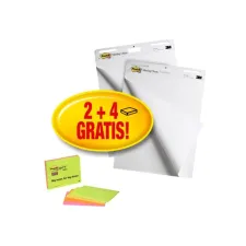 POST-IT Meeting Charts 774x635mm Flipoverpapier / 6 stuks (4 Gratis) POST-IT Meeting Charts 774x635mm Flipoverpapier / 6 stuks (4 Gratis)