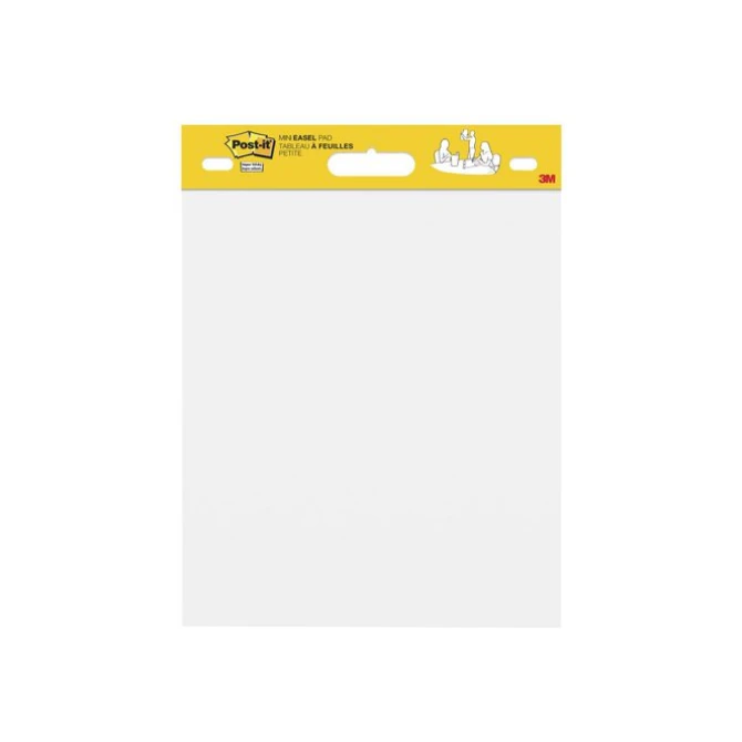 Post-it Super Sticky Zelfklevende Mini Flipchart 381 x 457 mm Wit (blok 20 vel)