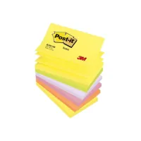 Post-it Z-Notes 76 x 127 mm Neon kleuren (pak 6 stuks)