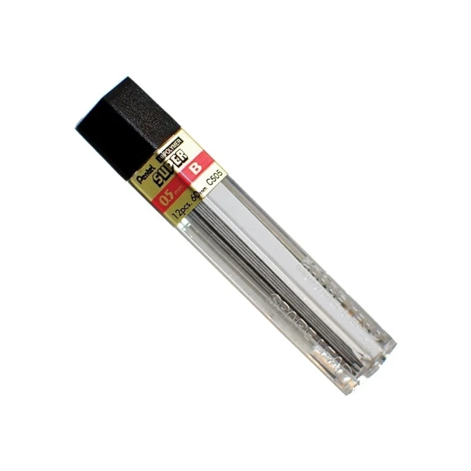 Potloodstift PENTEL 0.5mm 2B/tu12