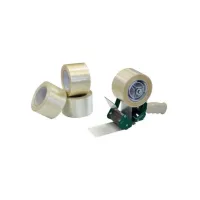 PRESSEL Verpakkingstape PP 75 mm x 50 m Transparant (pak 6 x 50 meter) PRESSEL Verpakkingstape PP 75 mm x 50 m Transparant (pak 6 x 50 meter)
