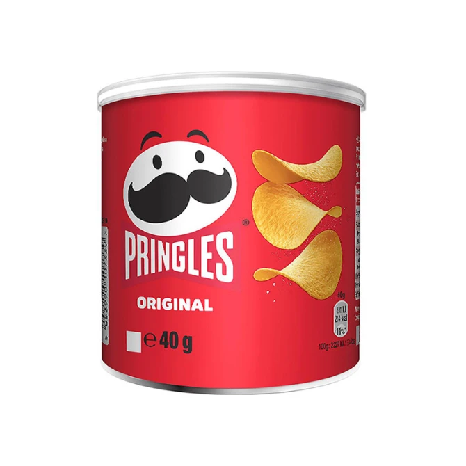 PRINGLES Original Chips Naturel 40 gram (pak 12 stuks) PRINGLES Original Chips Naturel 40 gram (pak 12 stuks)