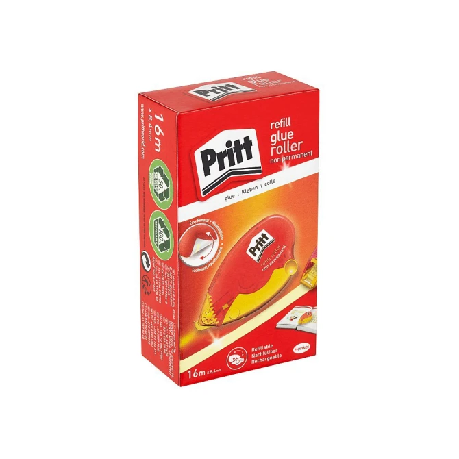 PRITT Navulbare niet-permanente-lijmroller 84 mm x 16 m (ophanging) PRITT Navulbare niet-permanente-lijmroller 84 mm x 16 m (ophanging)