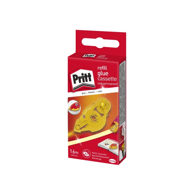PRITT Navulcassette voor navulbare PRITT niet-permanente-lijmroller 84 mm x 16 m (ophanging) PRITT Navulcassette voor navulbare PRITT niet-permanente-lijmroller 84 mm x 16 m (ophanging)