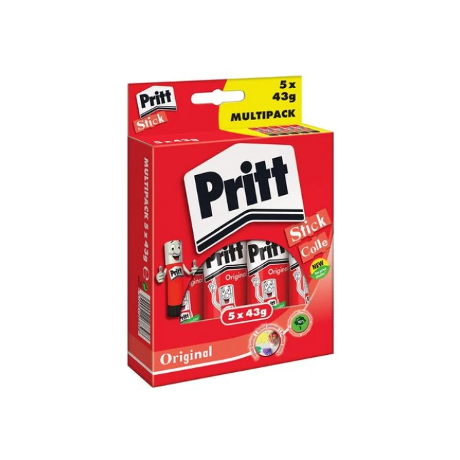 PRITT Original Lijmstift Value Pack (blister 5 stuks) PRITT Original Lijmstift Value Pack (blister 5 stuks)