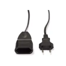 ProCable Verlengsnoer | 2 meter (2x 0.75 mm² Zwart) ProCable Verlengsnoer | 2 meter (2x 0.75 mm² Zwart)