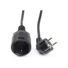 ProCable Verlengsnoer | 5 meter (Gehoekt 3x 1.50 mm² Zwart) ProCable Verlengsnoer | 5 meter (Gehoekt 3x 1.50 mm² Zwart)