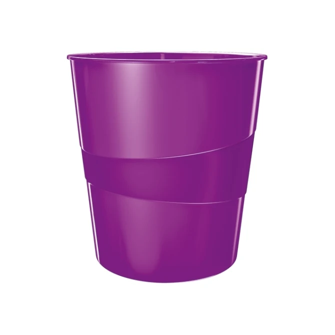 Leitz Prullenbak Leitz WOW paars metalic