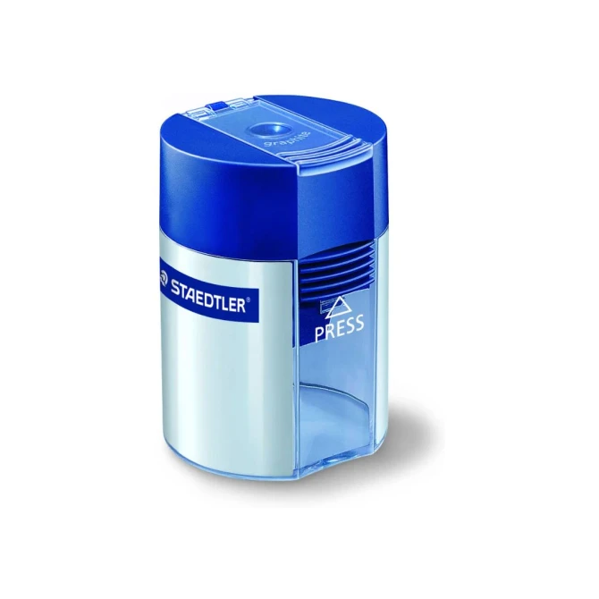 Staedtler Puntenslijper Zilver Blauw Staedtler Puntenslijper Zilver Blauw